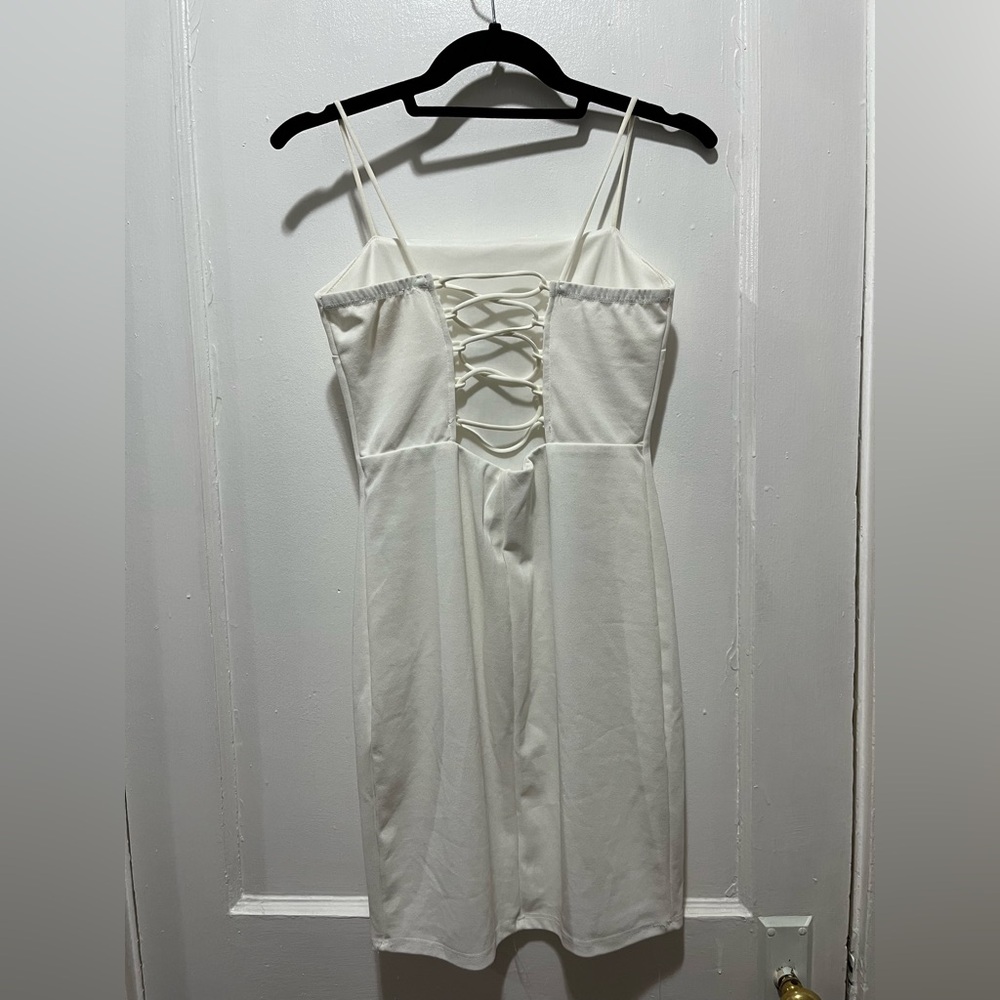 Style Rack White Spaghetti Strap Mini Dress - Picture 2 of 3